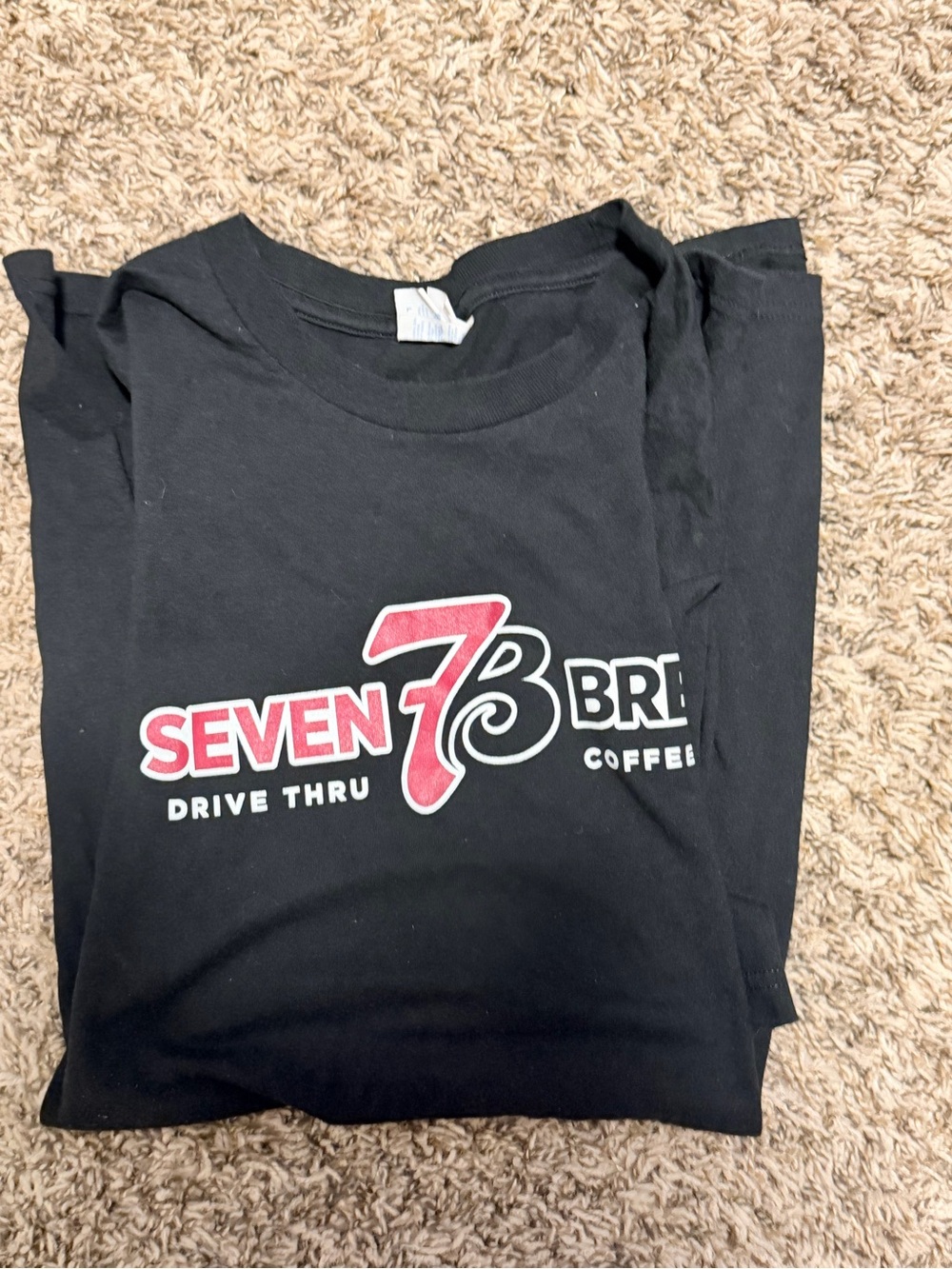 Seven 7 Brew Black Short Sleeve Logo Tee